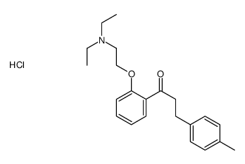 1-[2-[2-(diethylamino)ethoxy]phenyl]-3-(4-methylphenyl)propan-1-one,hydrochloride Structure