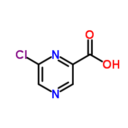 6-氯吡嗪-2-羧酸结构式