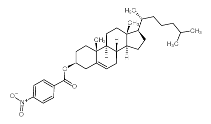 胆甾烯基对硝基苯甲酸酯结构式