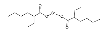 strontium bis(2-ethylhexanoate) Structure