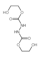 1,2-Hydrazinedicarboxylicacid, 1,2-bis(2-hydroxyethyl) ester Structure