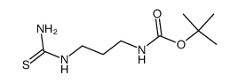 tert-butyl (3-thioureidopropyl)carbamate Structure