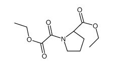 2-(乙氧羰基)-α-氧代-1-吡咯烷乙酸乙酯结构式