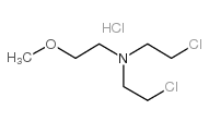 双-(2-氯代-乙基)-(2-甲氧基-乙基)-胺盐酸盐结构式