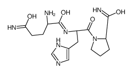 (2S)-2-amino-N-[(2S)-1-[(2S)-2-carbamoylpyrrolidin-1-yl]-3-(1H-imidazol-5-yl)-1-oxopropan-2-yl]pentanediamide结构式