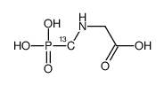 草甘膦-3-13C结构式