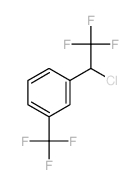 Benzene,1-(1-chloro-2,2,2-trifluoroethyl)-3-(trifluoromethyl)- Structure