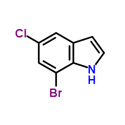 7-Bromo-5-chloro-1H-indole Structure
