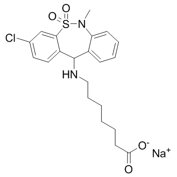 噻奈普汀钠盐结构式