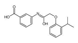 3-[[2-(2-propan-2-ylphenoxy)acetyl]amino]benzoic acid Structure