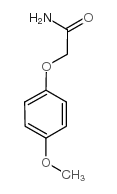 2-(4-甲氧基苯氧基)乙酰胺结构式