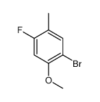 2-溴-5-氟-4-甲基苯甲醚结构式