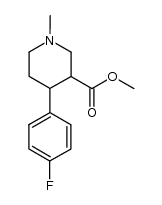 4-(4-fluorophenyl)-1-methyl-piperidine-3-carboxylic acid methyl ester Structure