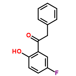 5'-FLUORO-2'-HYDROXY-2-PHENYLACETOPHENONE结构式