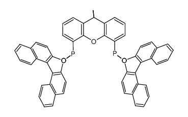 (11BR,11′BR)-4,4′-(9,9-二甲基-9H-氧杂蒽-4,5-二基)双-二萘并[2,1-D:1′,2′-F][1,3,2]二噁磷杂庚英结构式