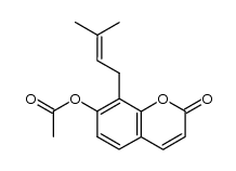 osthenol acetate Structure