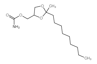 1,3-Dioxolane-4-methanol,2-methyl-2-nonyl-, 4-carbamate Structure