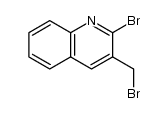 2-bromo-3-(bromomethyl)quinoline结构式