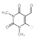 6-氯-5-甲酰基-1,3-二甲基尿嘧啶结构式