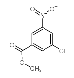 3-氯-5-硝基苯甲酸甲酯结构式