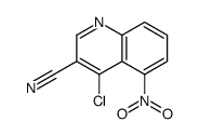4-氯-5-硝基-3-喹啉甲腈结构式