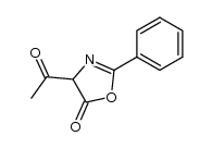 2-phenyl-4-acetyl-5-oxazolinone Structure