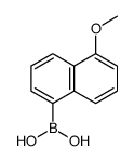 Boronic acid, (5-methoxy-1-naphthalenyl)- (9CI) Structure