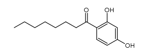 1-(2,4-dihydroxyphenyl)octan-1-one结构式