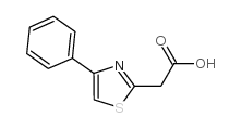 2-(4-Phenylthiazol-2-yl)acetic acid Structure
