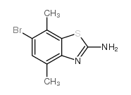 2-BENZOTHIAZOLAMINE, 6-BROMO-4,7-DIMETHYL- Structure