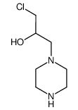 N-(3-chloro-2-hydroxypropyl)piperazine结构式