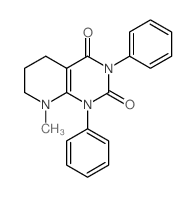 10-methyl-2,4-diphenyl-2,4,10-triazabicyclo[4.4.0]dec-11-ene-3,5-dione结构式