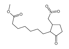methyl 7-[2-(nitromethyl)-5-oxocyclopentyl]heptanoate结构式