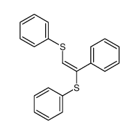 (E)-(1-phenylethene-1,2-diyl)bis(phenylsulfane)结构式