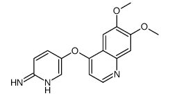 5-[(6,7-Dimethoxy-4-quinolinyl)oxy]-2-pyridinamine Structure