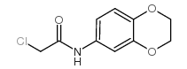 2-氯-N-(2,3-二氢苯并[1,4]二噁英-6-基)-乙酰胺结构式