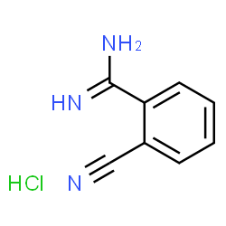 2-氰基苯甲脒盐酸盐结构式