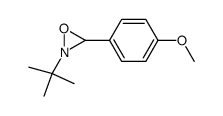 2-tert-butyl-3-(4-methoxyphenyl)-1,2-oxaziridine结构式