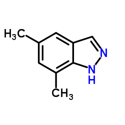 5,7-二甲基-1H-吲唑结构式