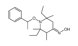 N-[2,6-diethyl-2,3,6-trimethyl-1-(1-phenylethoxy)piperidin-4-ylidene]hydroxylamine Structure