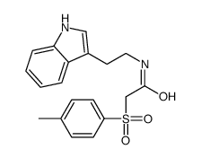 N-[2-(1H-indol-3-yl)ethyl]-2-(4-methylphenyl)sulfonylacetamide结构式