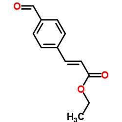 3-(4-甲酰基苯基)-2-丙酸乙酯结构式