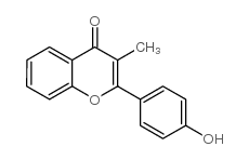 2-(4-hydroxyphenyl)-3-methylchromen-4-one Structure