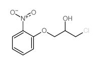 1-chloro-3-(2-nitrophenoxy)propan-2-ol结构式
