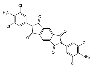 2,6-bis(4-amino-3,5-dichlorophenyl)pyrrolo[3,4-f]isoindole-1,3,5,7-tetrone结构式