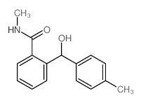 2-[hydroxy-(4-methylphenyl)methyl]-N-methyl-benzamide结构式