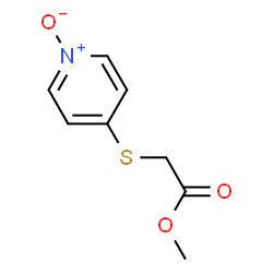 Acetic acid, [(1-oxido-4-pyridinyl)thio]-, methyl ester (9CI) Structure