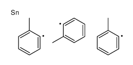 tris(2-methylphenyl)tin Structure