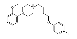 1-[4-(4-fluorophenoxy)butyl]-4-(2-methoxyphenyl)piperazin-1-ium Structure