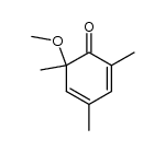 6-Methoxy-2,4,6-trimethyl-2,4-cyclohexadienon Structure